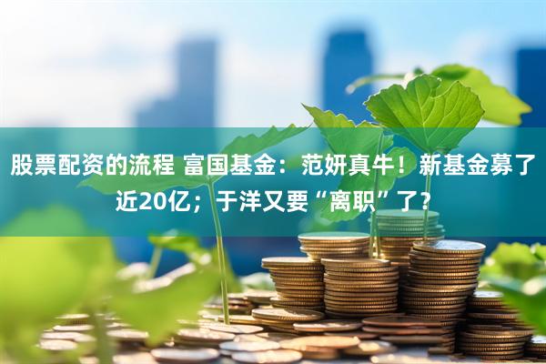 股票配资的流程 富国基金：范妍真牛！新基金募了近20亿；于洋又要“离职”了？